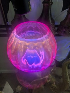 Vintage Selenium Pink glass vase. Glows Beautifully Under a 365 UV Light