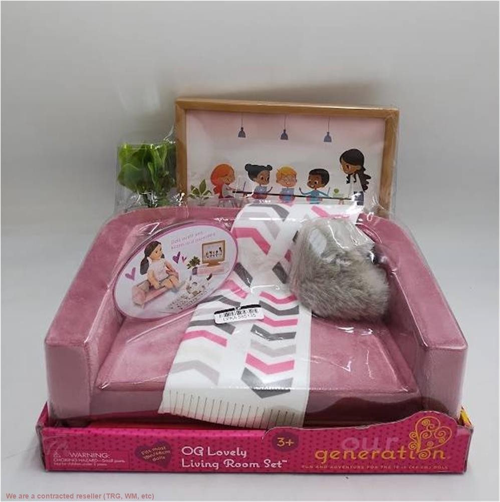 Our Generation Lovely Living Room Furniture Accessory Set for 18" Dolls
