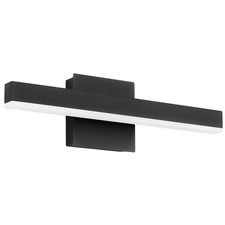 15.75 Inch Modern Black LED Bathroom Vanity Light Wall Sconce White Light