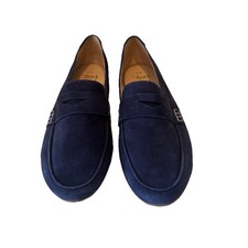 Image of Beek Moorhen Flats Navy Suede Slip-On Loafers Size 9.5 California Casual