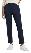 Quince Ultra Stretch Ponte Straight Leg Pull On Pant Navy Stretch Size Small NWT