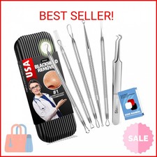Cbiumpro 6 Pack Blackhead Remover Tools, Pimple Popper Tool Kit, Professional Bl