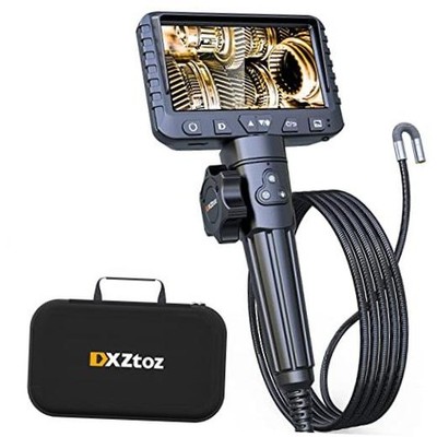 Two-Way Articulating Borescope with Light, 1080P Industrial Endoscope