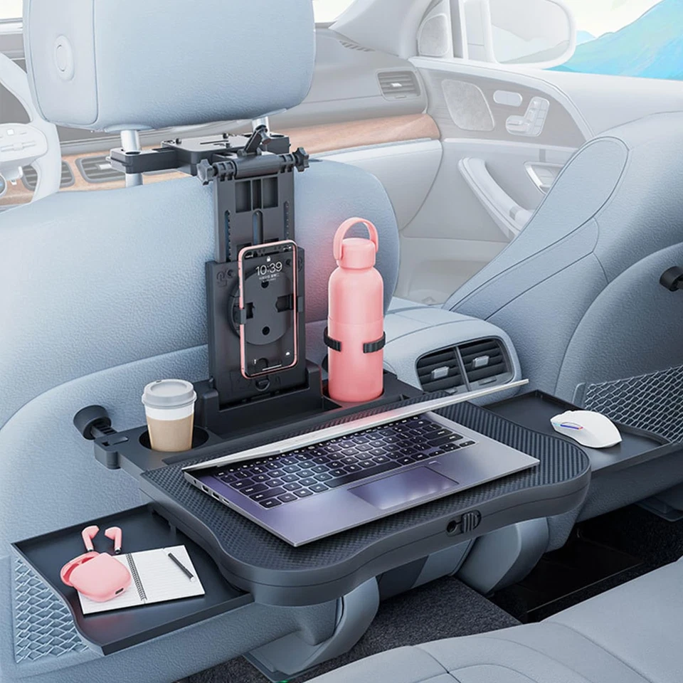 Car Steering Wheel Tray - Back Seat Food & Laptop Desk for SUVs Trucks - Image 3 of 4