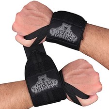 Wrist Wraps for Weightlifting  Weight Lifting 12" Standard Strength: Black