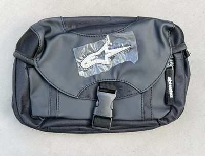 Alpinestars Polyamide Motorcycle Black Waist Bag/Straps/Rain Cover/ 11in  X  7in