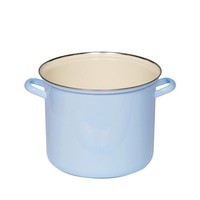 Riess Topf Mit BöRdel 18Cm 3L Hellblau Kaffeebecher Tasse Emaille