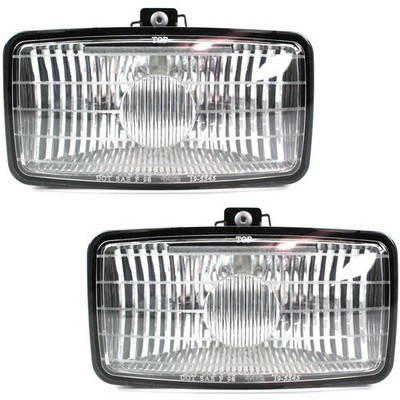 Clear Lens Fog Light Set For 2000-2003 Chevy S10 LH and RH Xtreme with Bulbs