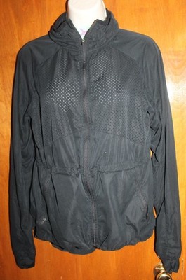 C9 BY CHAMPION Ladies' Small RUNNING JACKET (black; full-zip; mesh) EUC