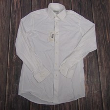 Collars  Co Dress Shirt Mens Small White Firm Dress Collar Stretch Long Sleeve