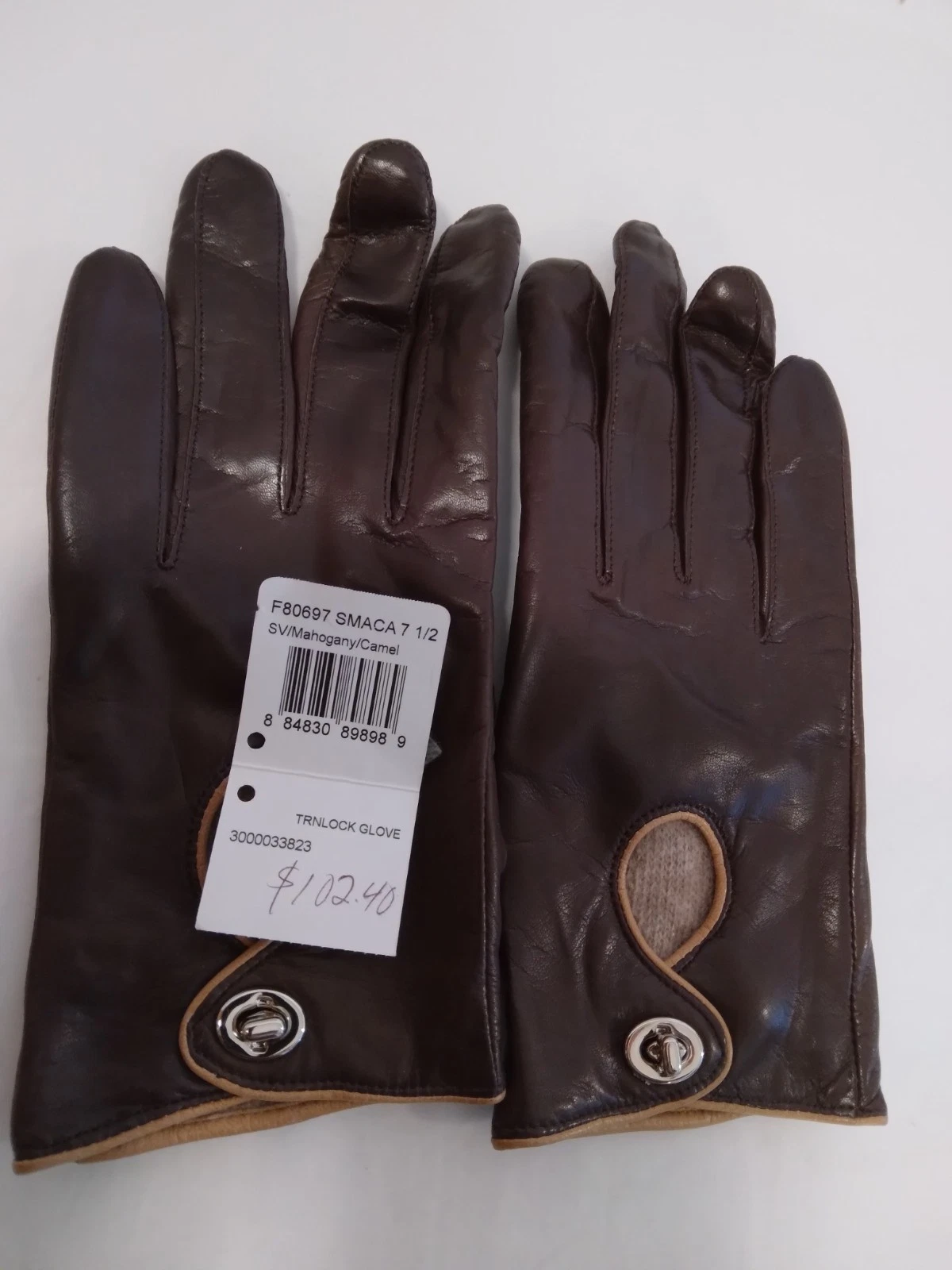 Coach F80697 Leather Gloves Brown Size 7.5 – Turnlock Closure – NWT
Opens in a new window or tab
