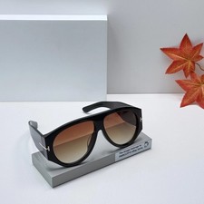 Tom Ford TF1044 Bronson Sunglasses Black Frame Gradient Brown Lens 60-12-140