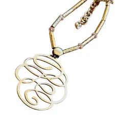 Brighton Scribble Collar Necklace Silver Plated crystal Chain Genuine rare 18"L