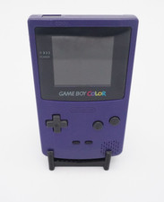 Nintendo Game Boy Color Purple Console CGB-001 with IPS Backlit Screen Upgrade