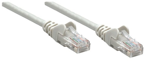 Intellinet Network Patch Cable, Cat6, 10m, Grey, CCA, U/UTP, PVC, RJ45, Gold Pla - 第 1/3 張圖片