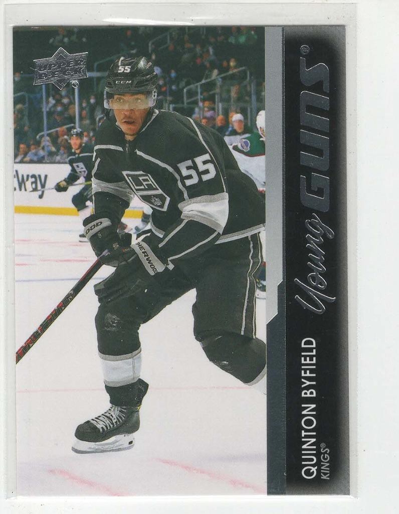 2021-22 UPPER DECK #488 QUINTON BYFIELD YOUNG GUNS ROOKIE LA KINGS