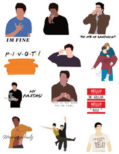 Friends Ross Geller Stickers Pack