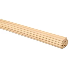 Wooden Dowel Rods 3/8 x 24 inch, Unfinished Sticks Crafts & DIY | Woodpeckers