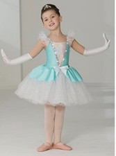 Revolution Romantic Tutu Ballet Costume / Mint / White -SZ 6 Girl