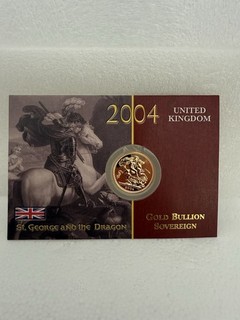 Soberano de oro completo 2004 sin circular Royal Mint