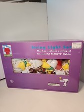 Peanuts Snoopy Woodstock Christmas 10 Light String Set Indoor NEW in Box 0322 