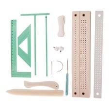 Kit per rilegatura di libri, forniture per cucito fai da te, perno curvo dritto