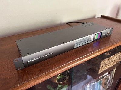 BlackMagic ATEM Production Studio 4K  Live multi-cam switch.