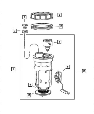 Genuine Mopar Rollover Valve Grommet 4616244