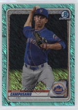 2020 Bowman Chrome Prospects Aqua Shimmer Refractor 44/125 Briam Campusano 0su2