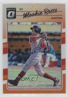 2017 Panini Donruss Optic Orange Prizm 35/199 Mookie Betts #77 00ab