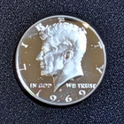 1969-S Kennedy 40% Silver Half Dollar BU/Proof Lot #26K60 FREE SHIPPING!