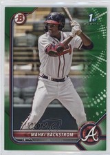 2022 Bowman Prospects Green Border 57/99 Mahki Backstrom #BP-121 0q3