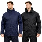 Men Waterproof Rain Jacket Lightweight Windproof Coat with Hood Outdoor Rainwear