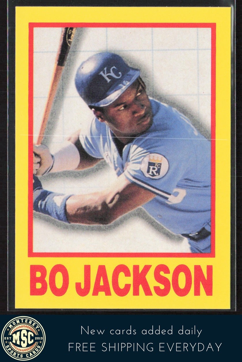 Bo Jackson 1990 St☆r Big League Yellow & Blue (unlicensed) #NNO NM-MT+ Royals