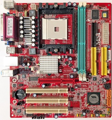 [RETRO] MSI K8MM3-V (MS-7181) - mATX Sockel 754 Mainboard - AGP PCI VGA