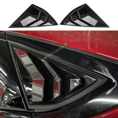 For Ford Mustang Mach-E 2021-2024 Black Quarter Window Louver Shutter Side Vent