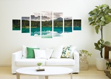 3D River Forest Tree 7 Unframed Print Wall Pa...