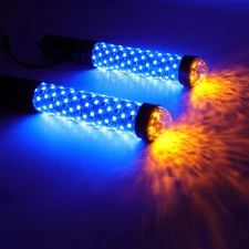 Pair 1FT Fat LED Whip APP Controlled Antenas Whip Light for Polaris RZR ATV UTV