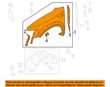 FORD OEM 10-14 F-150-Front Fender Right AL3Z16005A