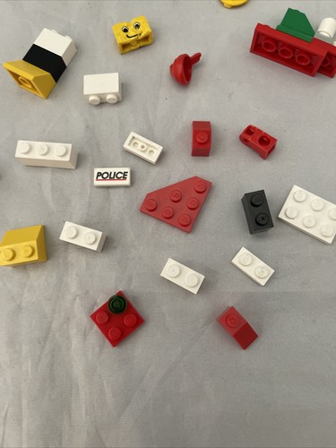Tiny Logo Lot Small Parts Pieces Specialty SMALL POLICE RECTANGLE PIECE - Picture 6 of 7