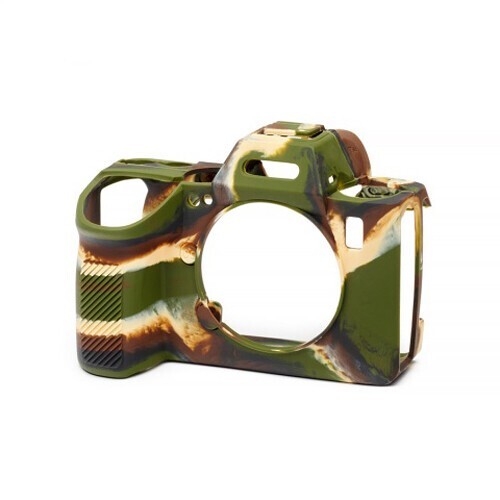 Custodia EasyCover case in silicone morbido per Sony A9 Camouflage