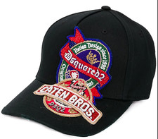 Dsquared2 Beaded Patch Baseball Cap with Pearls