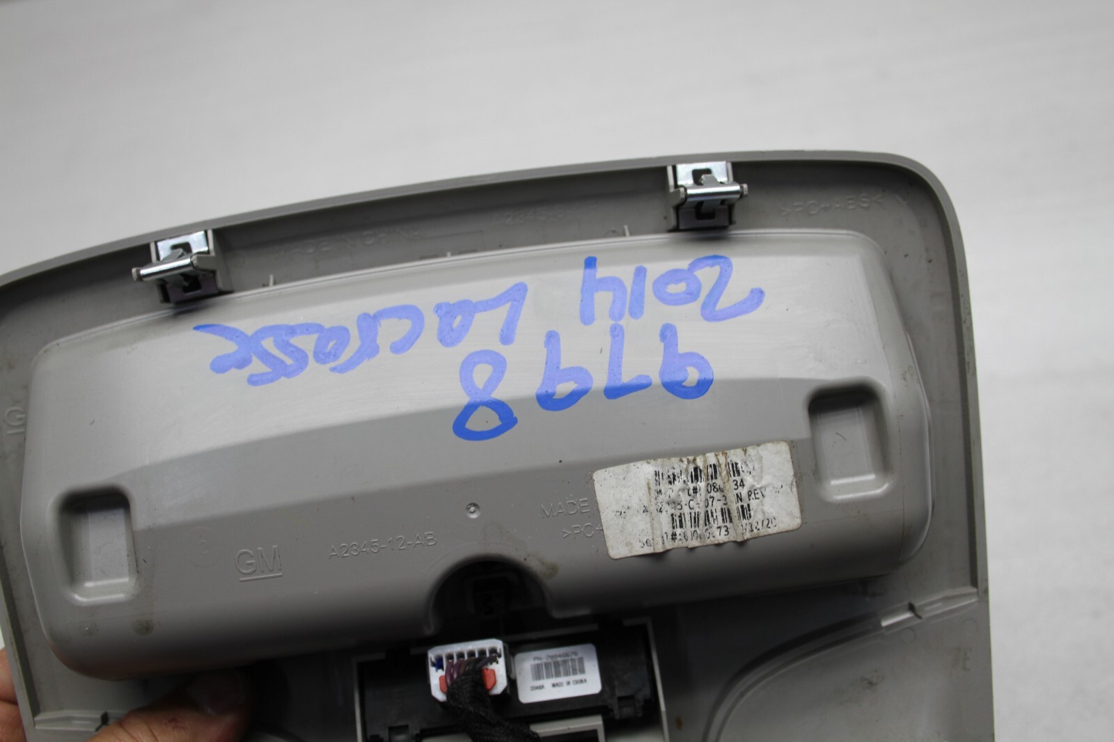 20142016 Buick LaCrosse Overhead Console Map Dome Light Sunroof Switch