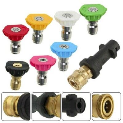 For Karcher K2 K3 K4 K5 K6 K7 Pressure Washer Lance Spray Wand 7 Nozzle+Adapter