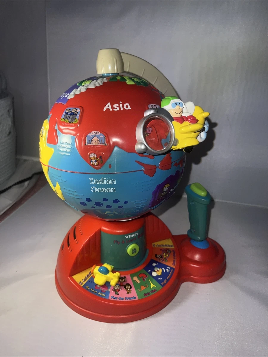 Vtech Fly And Learn Globe Interactive Educational Talking Kids Atlas  Geography