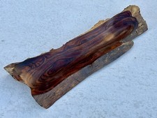 Claro Walnut Long Hand Carved Fruit Bowl Live Edge Centerpiece 18 "x5 x2"