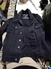 Evolution in Design Youth Black Jean Jacket Size S - 8 