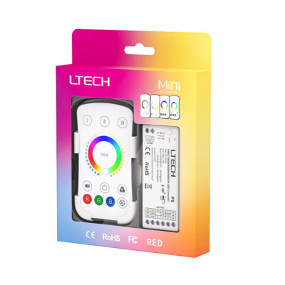LTECH M5A+P5 RGBCW Controller RF 2.4G Fernbedienung 15A for RGBCCT LED Streifen