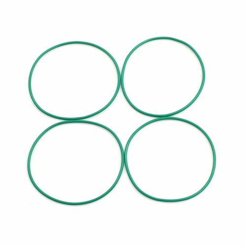 Uxcell 51mm OD 47mm ID 2mm Width Seal Fluorine Rubber O-Rings Green 10 Pack