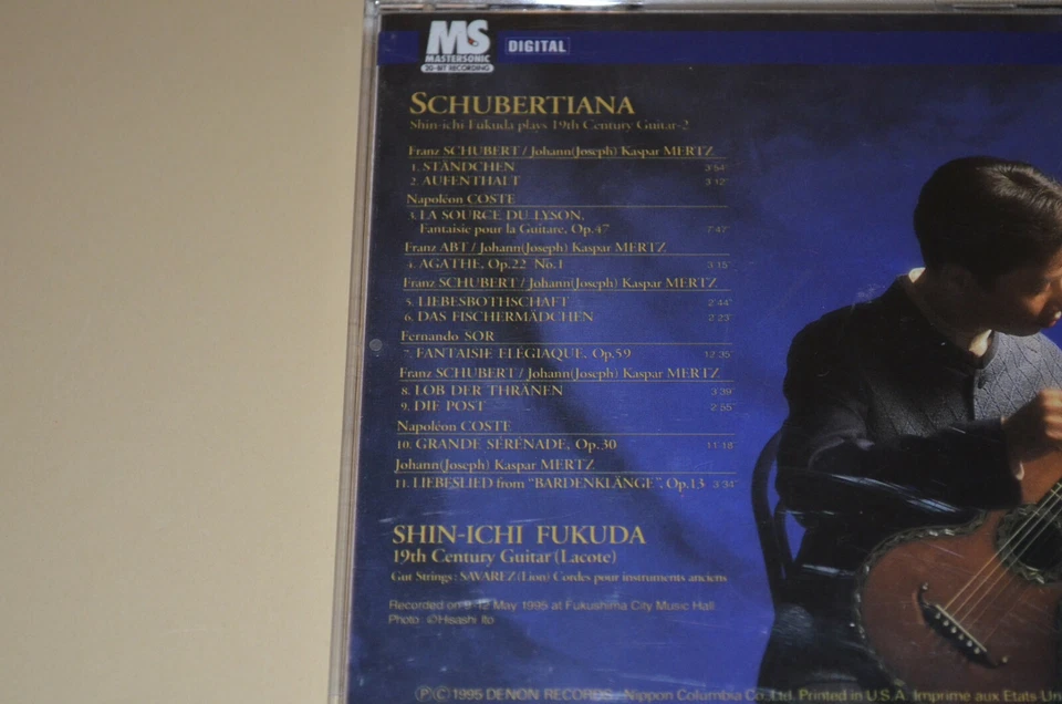 Shin-Ichi Fukuda - Schubertiana / Denon MS 1995 / Made In USA / Rar - Bild 2 von 2